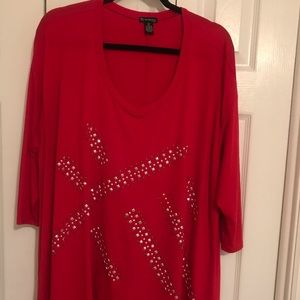 EUC 3/4 length top size 2x